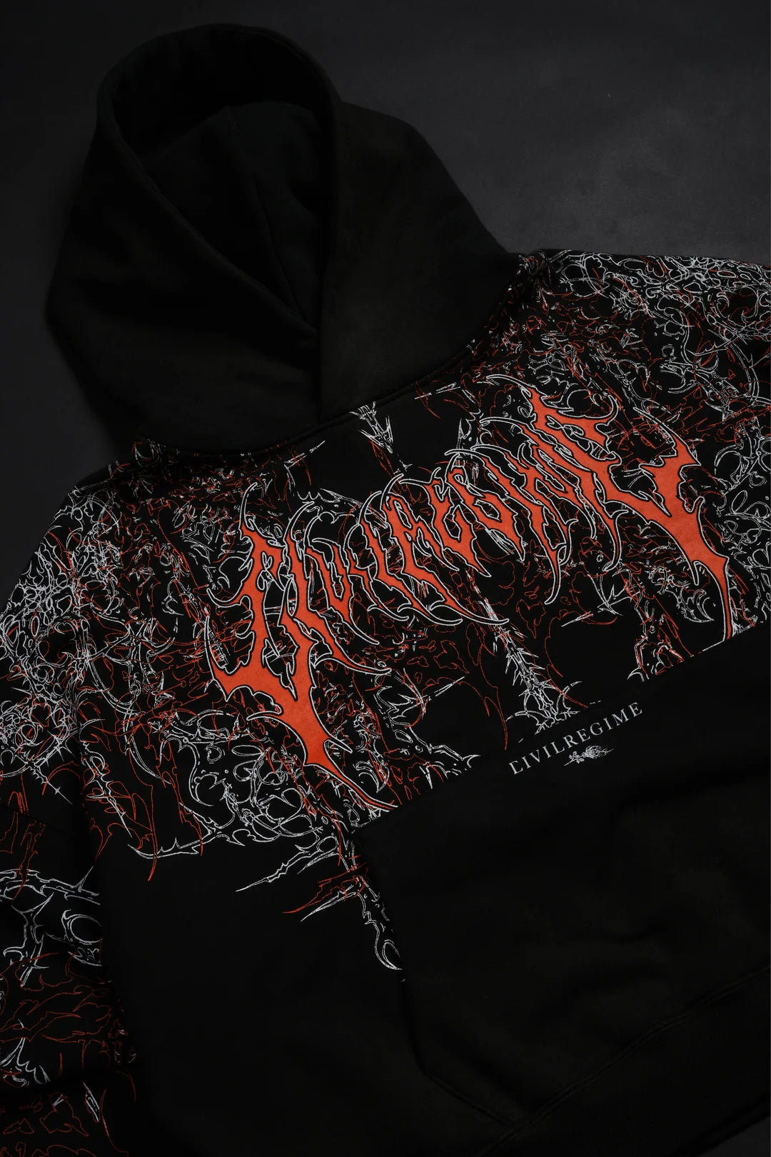 LUCID ODIN HOODIE IN VINTAGE BLACK/HALLOW ORANGE