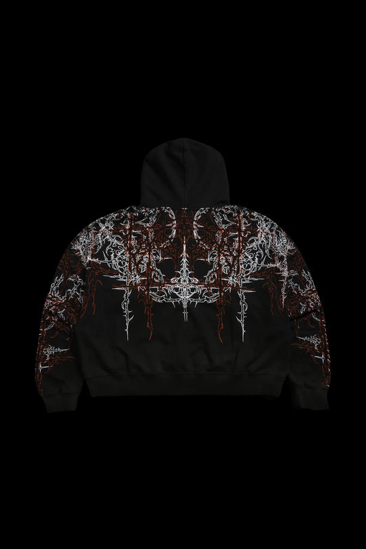 LUCID ODIN HOODIE IN VINTAGE BLACK/HALLOW ORANGE