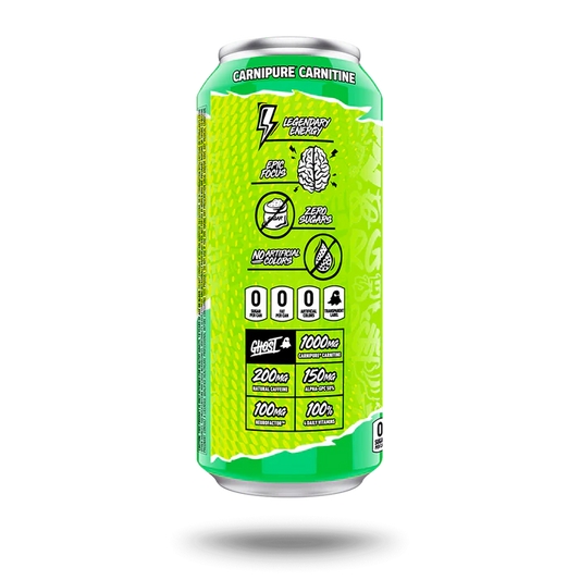 Ghost® Energy Drink - Warheads Sour Green Apple - 16oz.