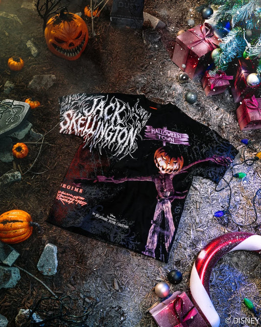 HALLOWEEN CHAOS AMERICAN CLASSIC OVERSIZED TEE IN BLACK