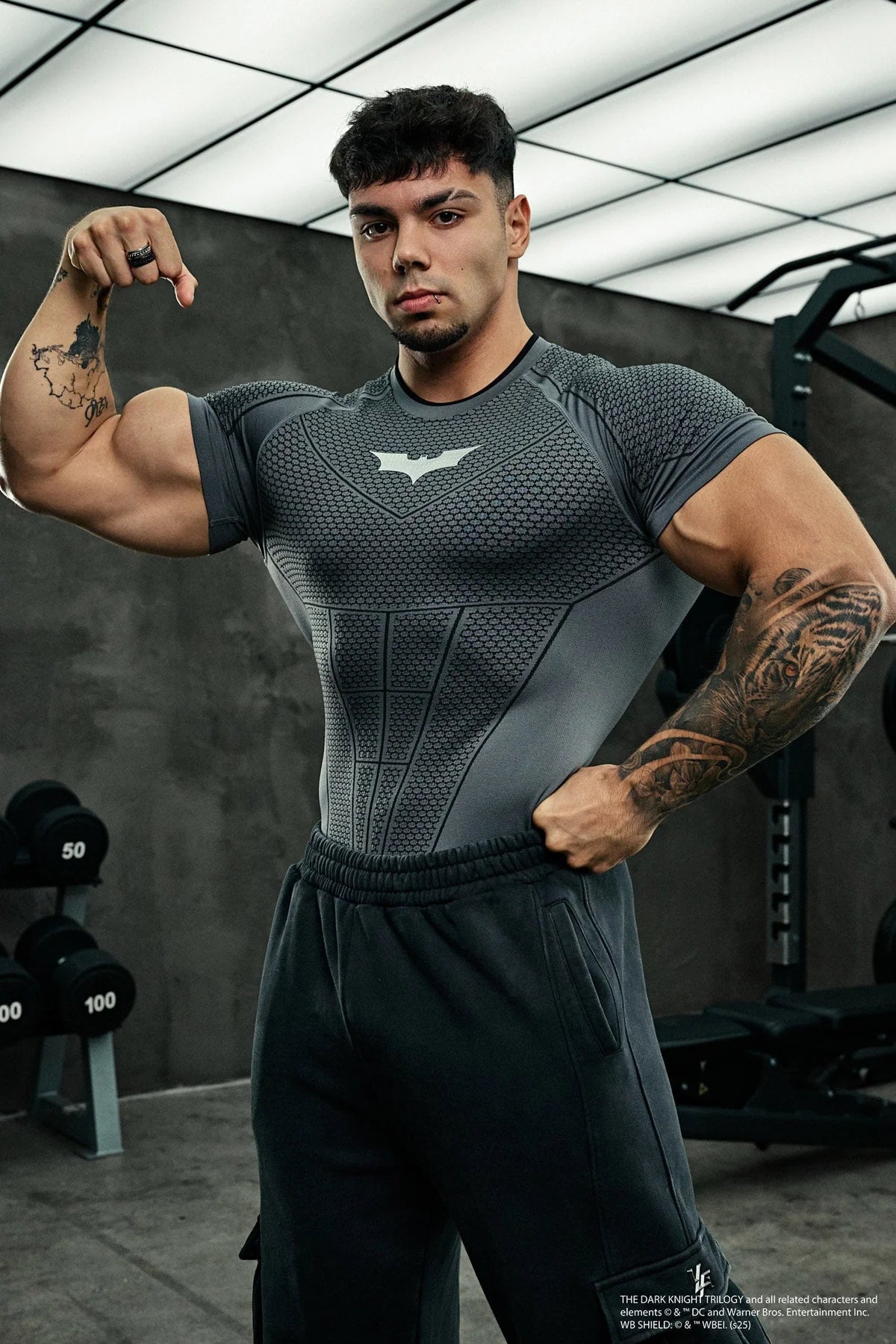 4259 - BATMAN COMPRESSION DARK GREY