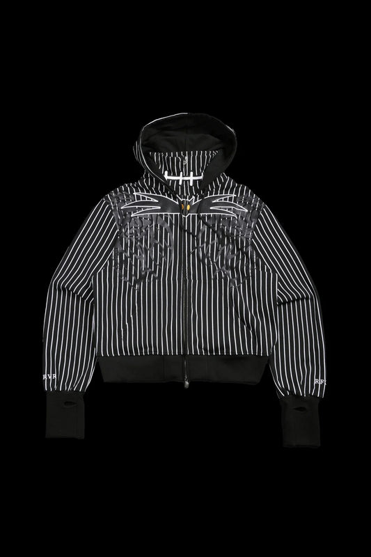 KNIGHT OF NIGHTMARES CIVIL COWL ZIP UP HOODIE V2 IN BLACK