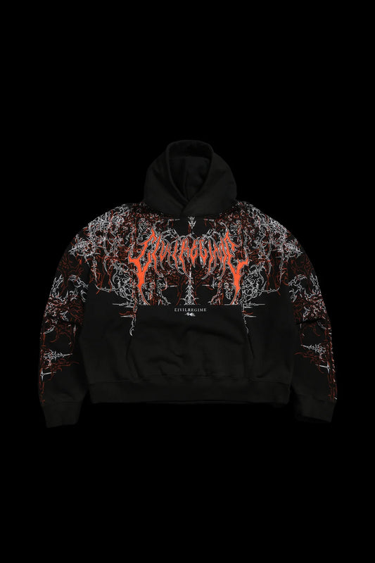 LUCID ODIN HOODIE IN VINTAGE BLACK/HALLOW ORANGE