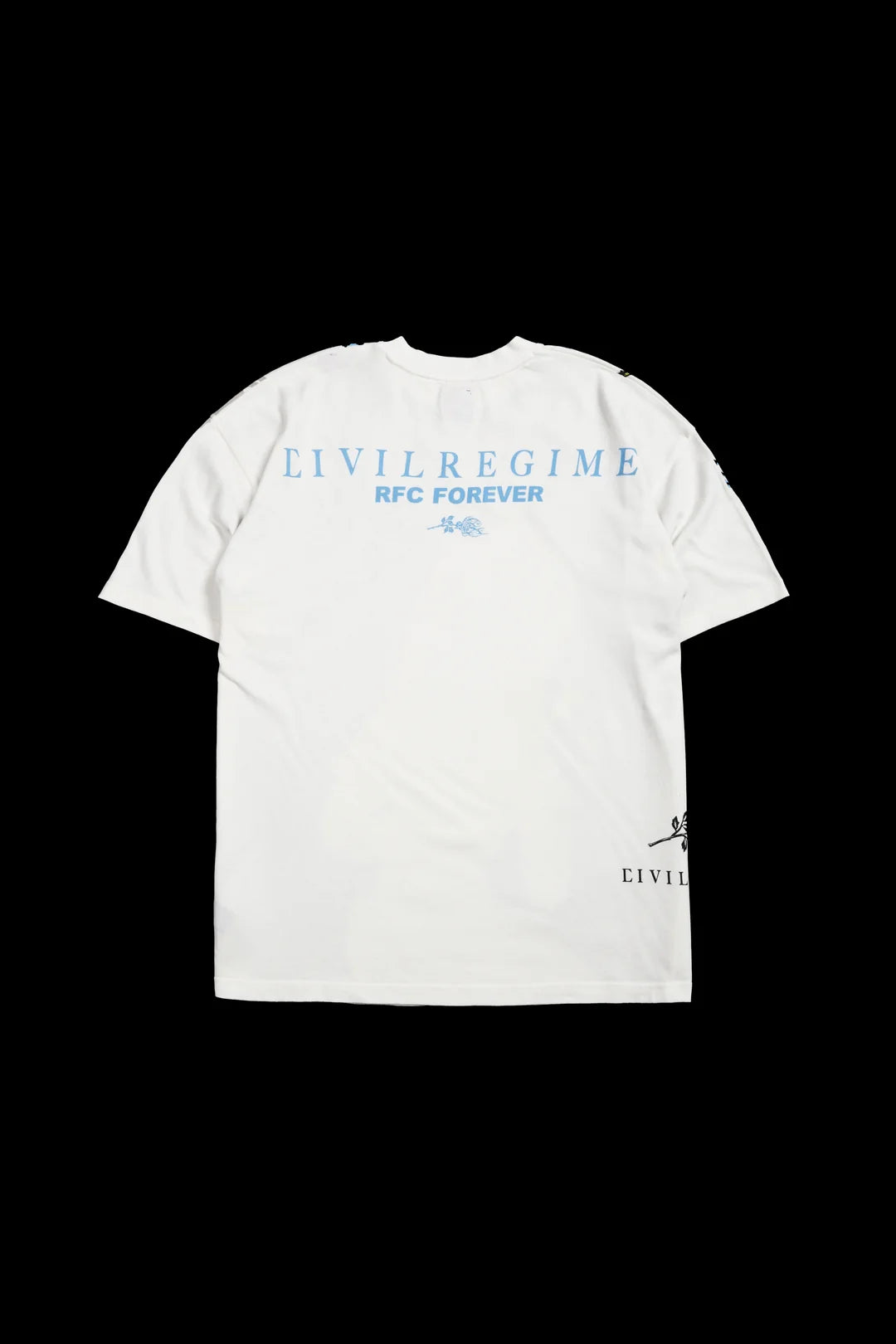 CHAOS STITCH BY STITCH AMERICAN CLASSIC OVERSIZED TEE IN BUTTER