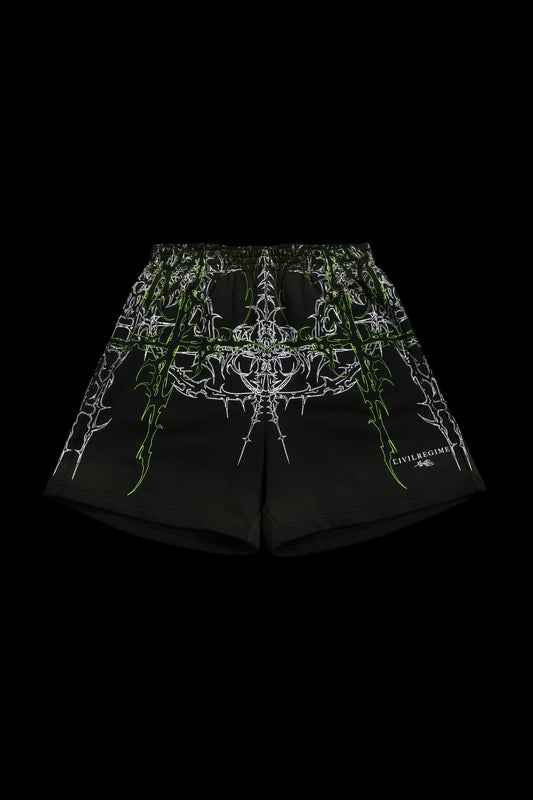 LUCID ODIN HOODIE IN VINTAGE BLACK/ACID GREEN