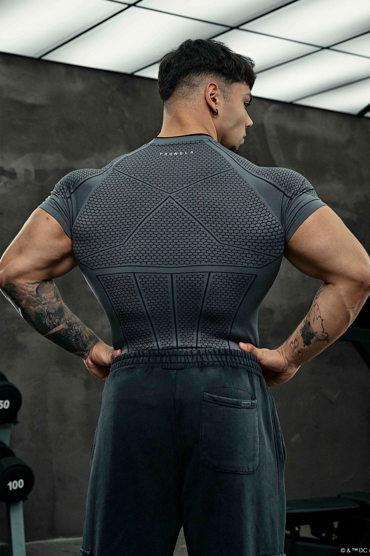 4259 - BATMAN COMPRESSION DARK GREY