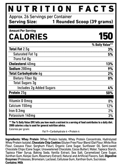 GHOST® WHEY x CHOCOLATE CHIP COOKIES