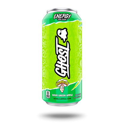 Ghost® Energy Drink - Warheads Sour Green Apple - 16oz.